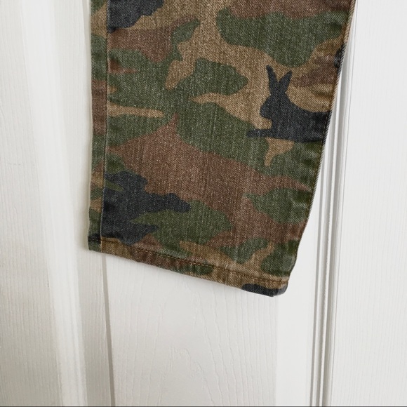 Madewell High-Rise Slim Boyjean Camo J8305 Size 26 - Picture 4 of 10